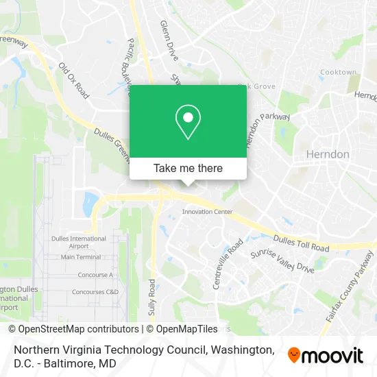 Northern Virginia Technology Council map