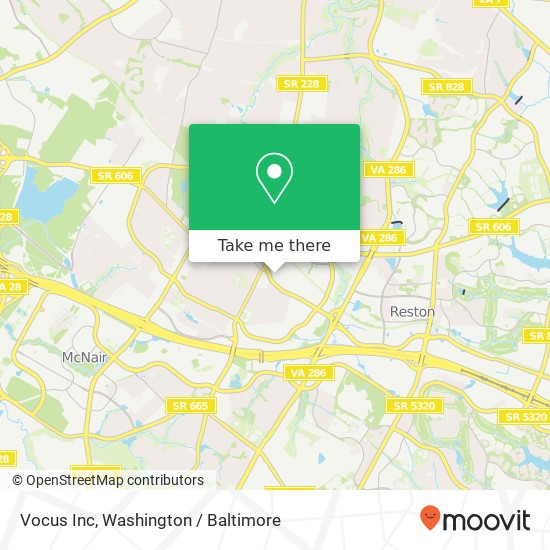 Vocus Inc map