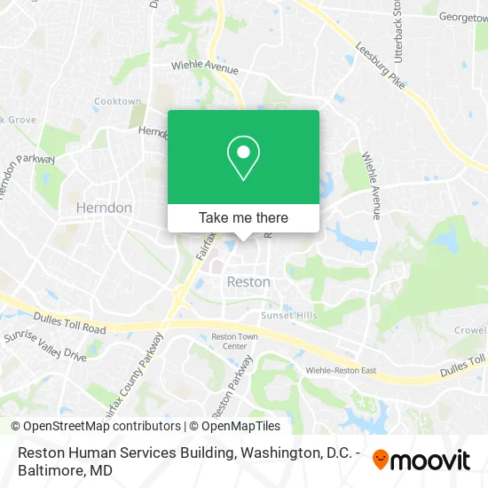 Reston Human Services Building map