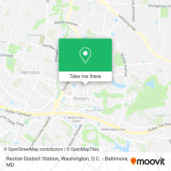 Reston District Station map