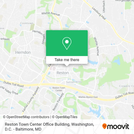 Reston Town Center Office Building map