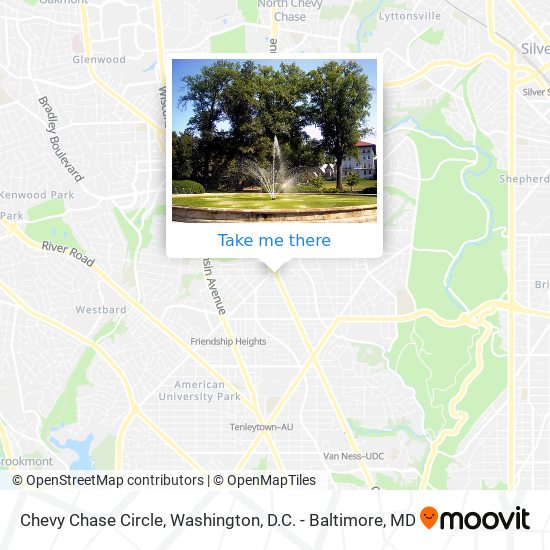 Chevy Chase Circle map