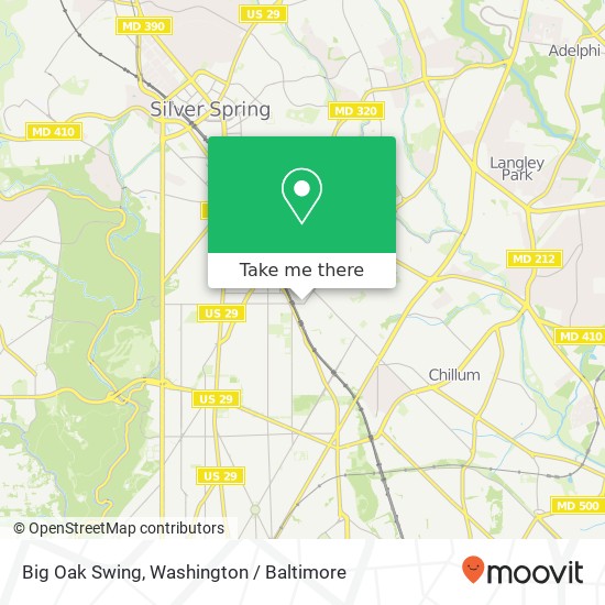 Mapa de Big Oak Swing