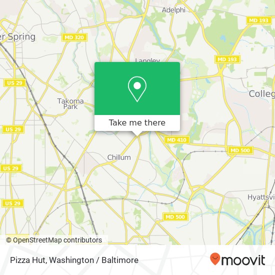 Pizza Hut map