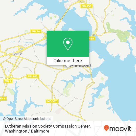 Mapa de Lutheran Mission Society Compassion Center