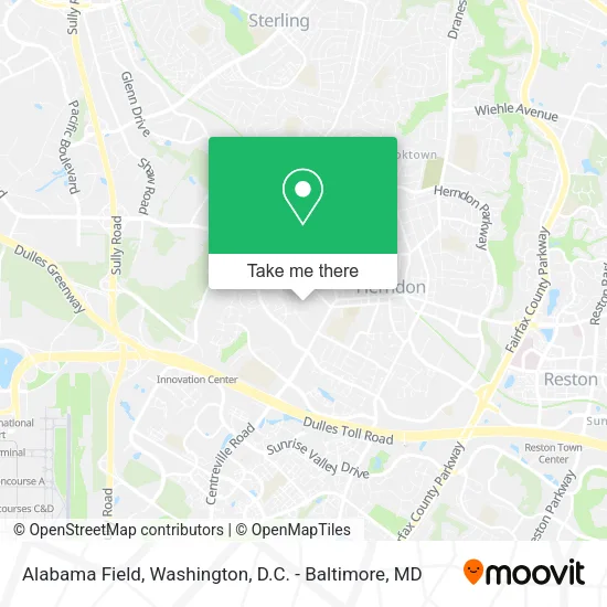 Mapa de Alabama Field