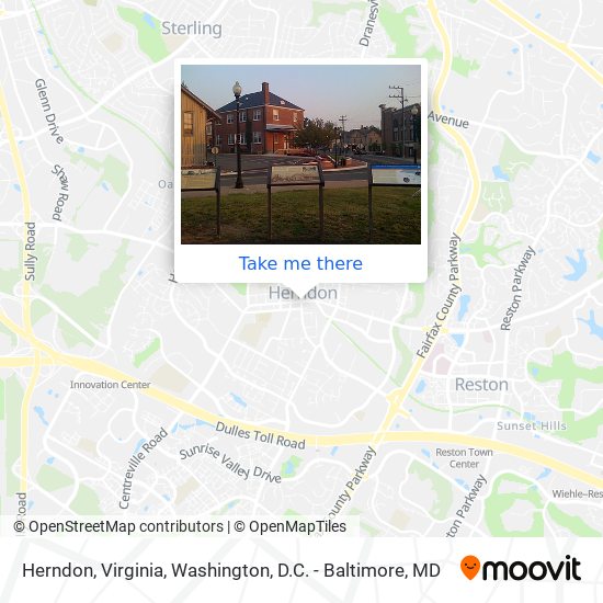 Mapa de Herndon, Virginia