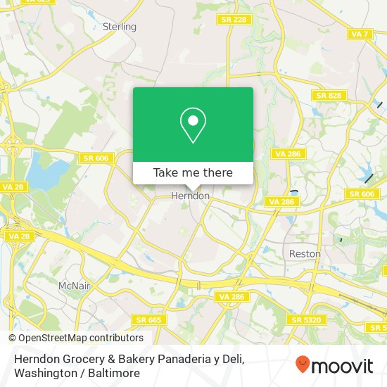 Mapa de Herndon Grocery & Bakery Panaderia y Deli