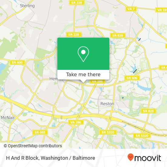 H And R Block map