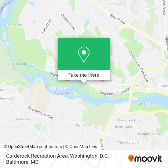Mapa de Carderock Recreation Area