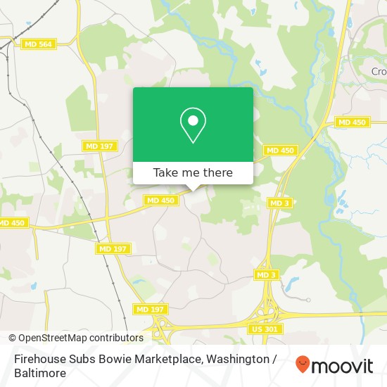 Mapa de Firehouse Subs Bowie Marketplace