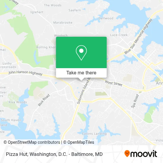 Pizza Hut map