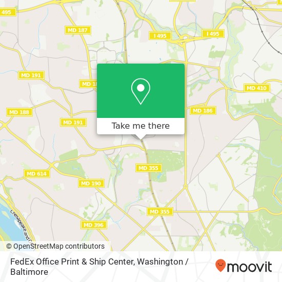 Mapa de FedEx Office Print & Ship Center