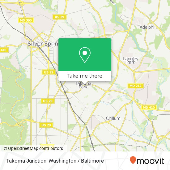 Takoma Junction map