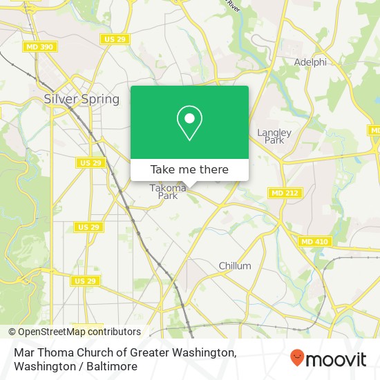 Mar Thoma Church of Greater Washington map
