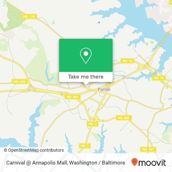 Mapa de Carnival @ Annapolis Mall