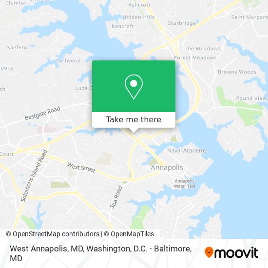 Mapa de West Annapolis, MD