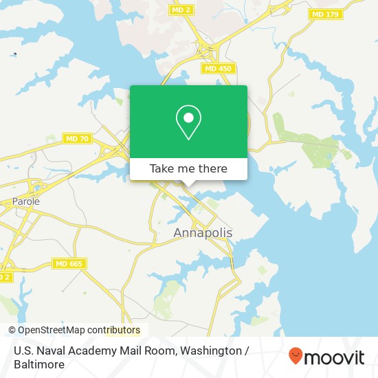 U.S. Naval Academy Mail Room map