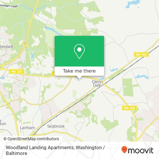 Woodland Landing Apartments map