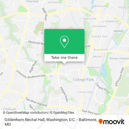 Gildenhorn Recital Hall map