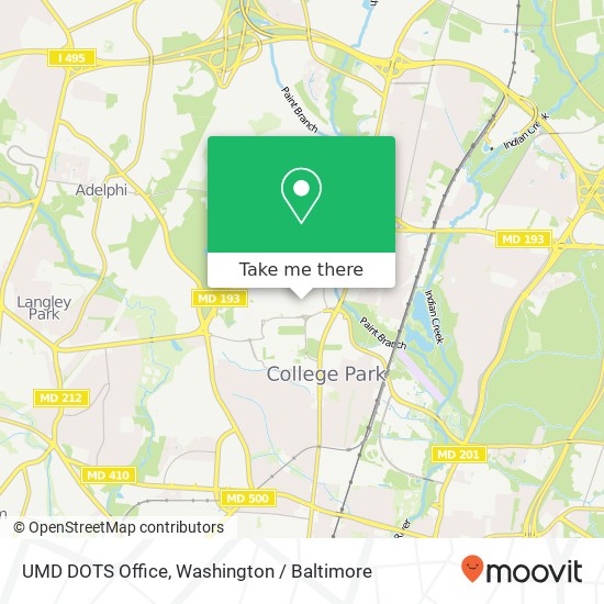 UMD DOTS Office map