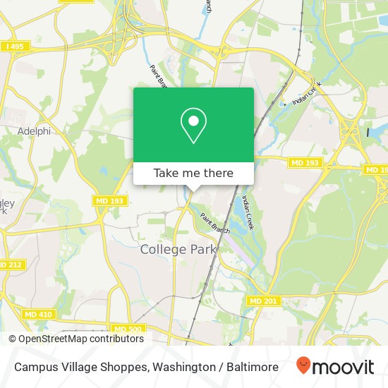 Mapa de Campus Village Shoppes
