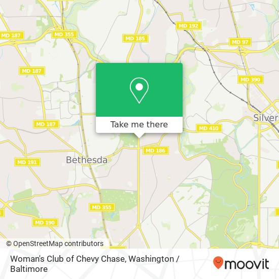 Woman's Club of Chevy Chase map