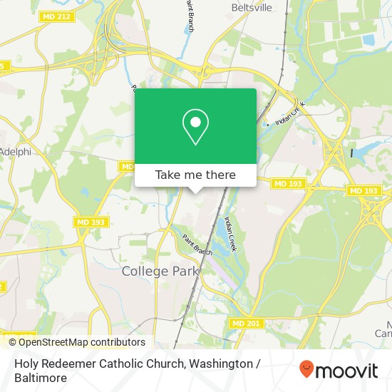 Holy Redeemer Catholic Church map