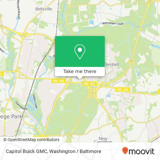 Capitol Buick GMC map