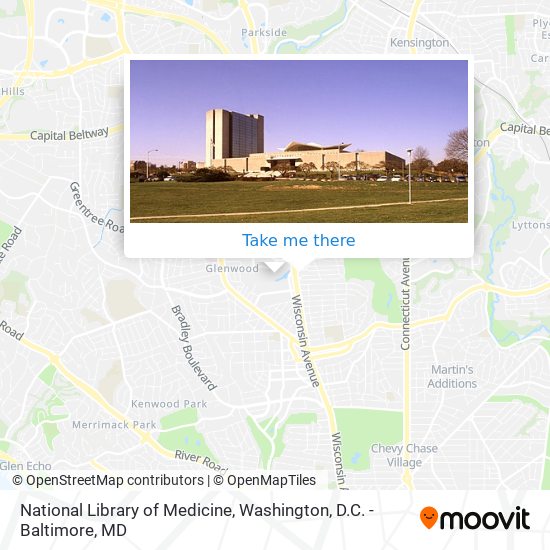 National Library of Medicine map