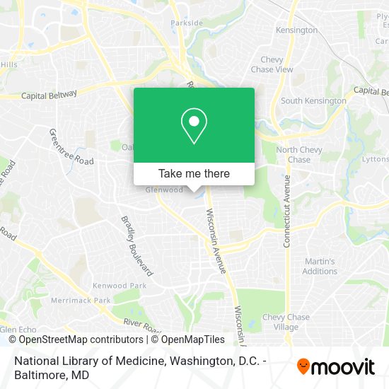 Mapa de National Library of Medicine