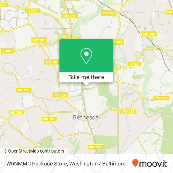 Mapa de WRNMMC Package Store