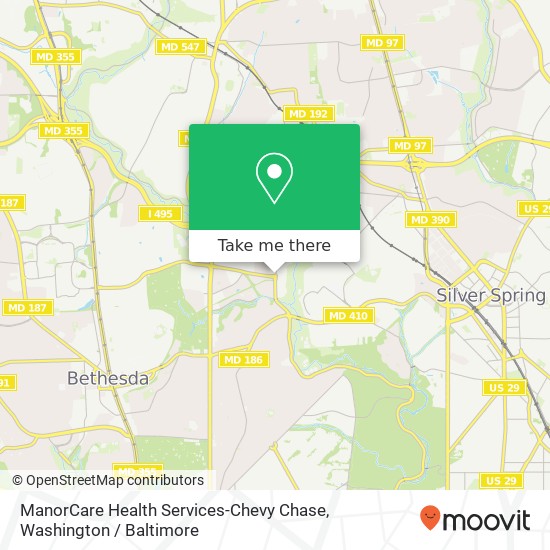 Mapa de ManorCare Health Services-Chevy Chase