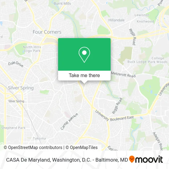 CASA De Maryland map