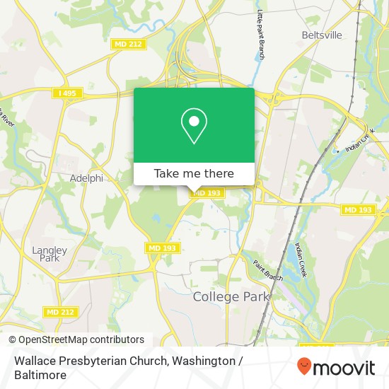 Wallace Presbyterian Church map