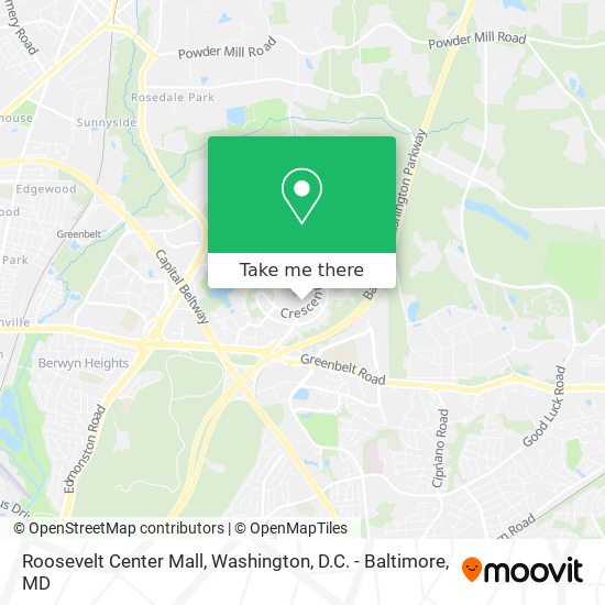 Roosevelt Center Mall map