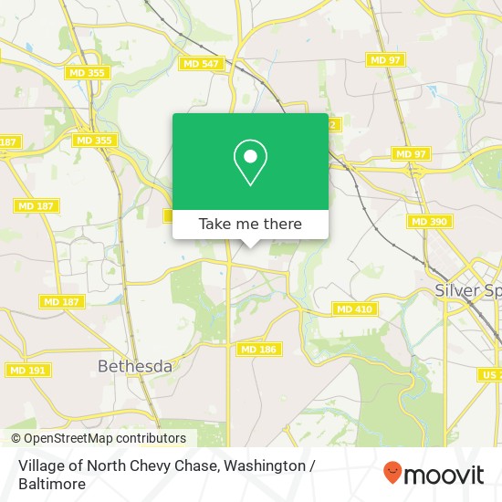 Mapa de Village of North Chevy Chase