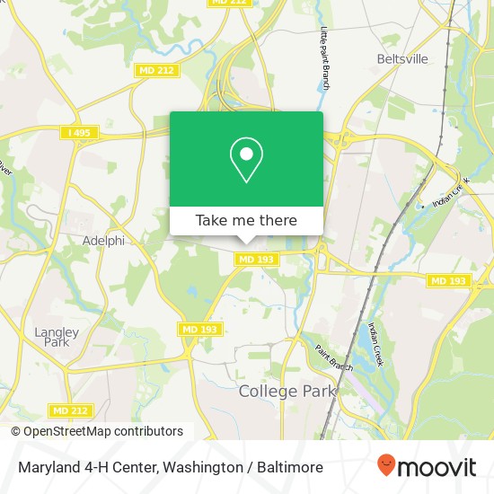 Maryland 4-H Center map