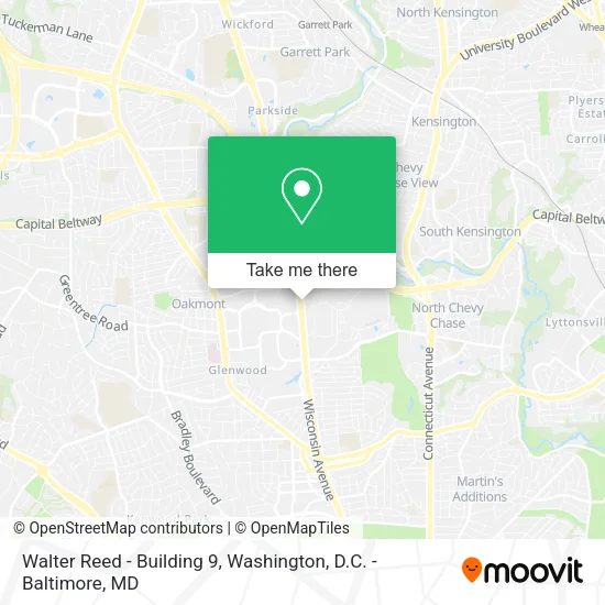 Mapa de Walter Reed - Building 9