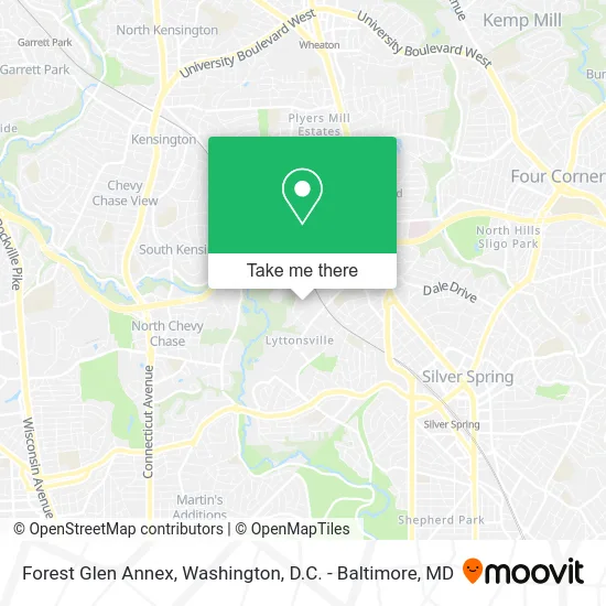 Forest Glen Annex map