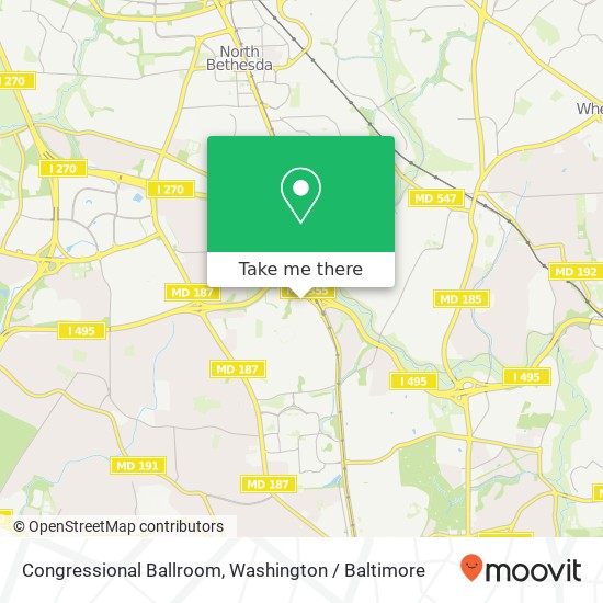 Mapa de Congressional Ballroom