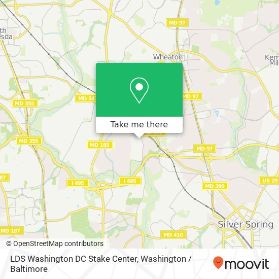 Mapa de LDS Washington DC Stake Center