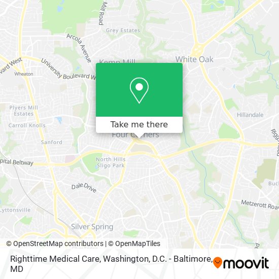 Righttime Medical Care map