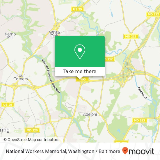 Mapa de National Workers Memorial