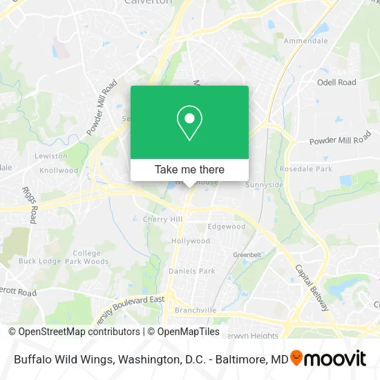 Buffalo Wild Wings map