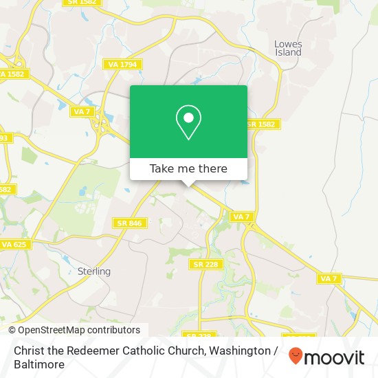 Christ the Redeemer Catholic Church map