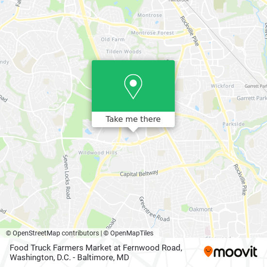 Mapa de Food Truck Farmers Market at Fernwood Road