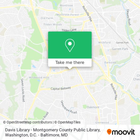 Mapa de Davis Library - Montgomery County Public Library