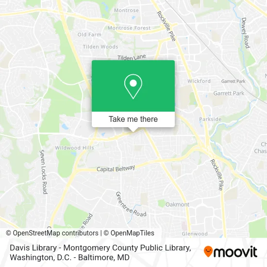 Davis Library - Montgomery County Public Library map