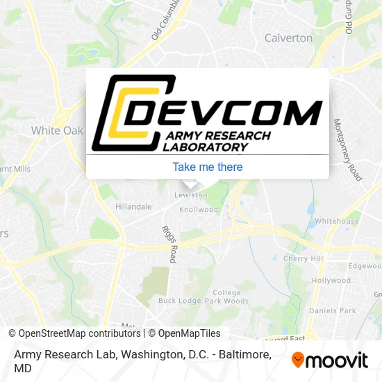 Army Research Lab map
